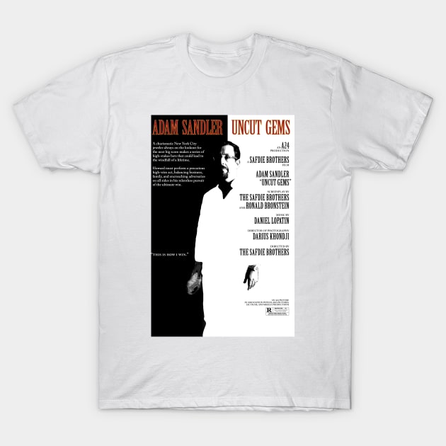 Uncut Gems Fanmade Scarface Poster T-Shirt by pmcmanndesign